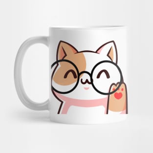 cat with glasses Mug